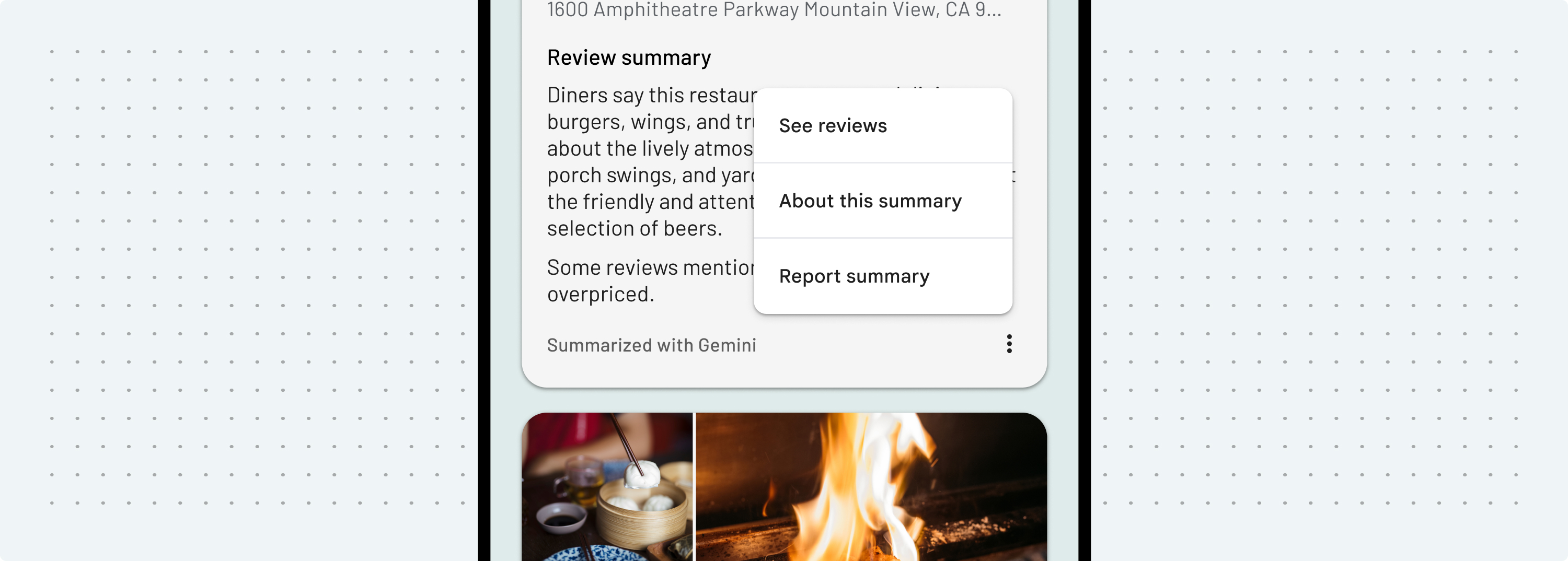 Disclosure for review summaries