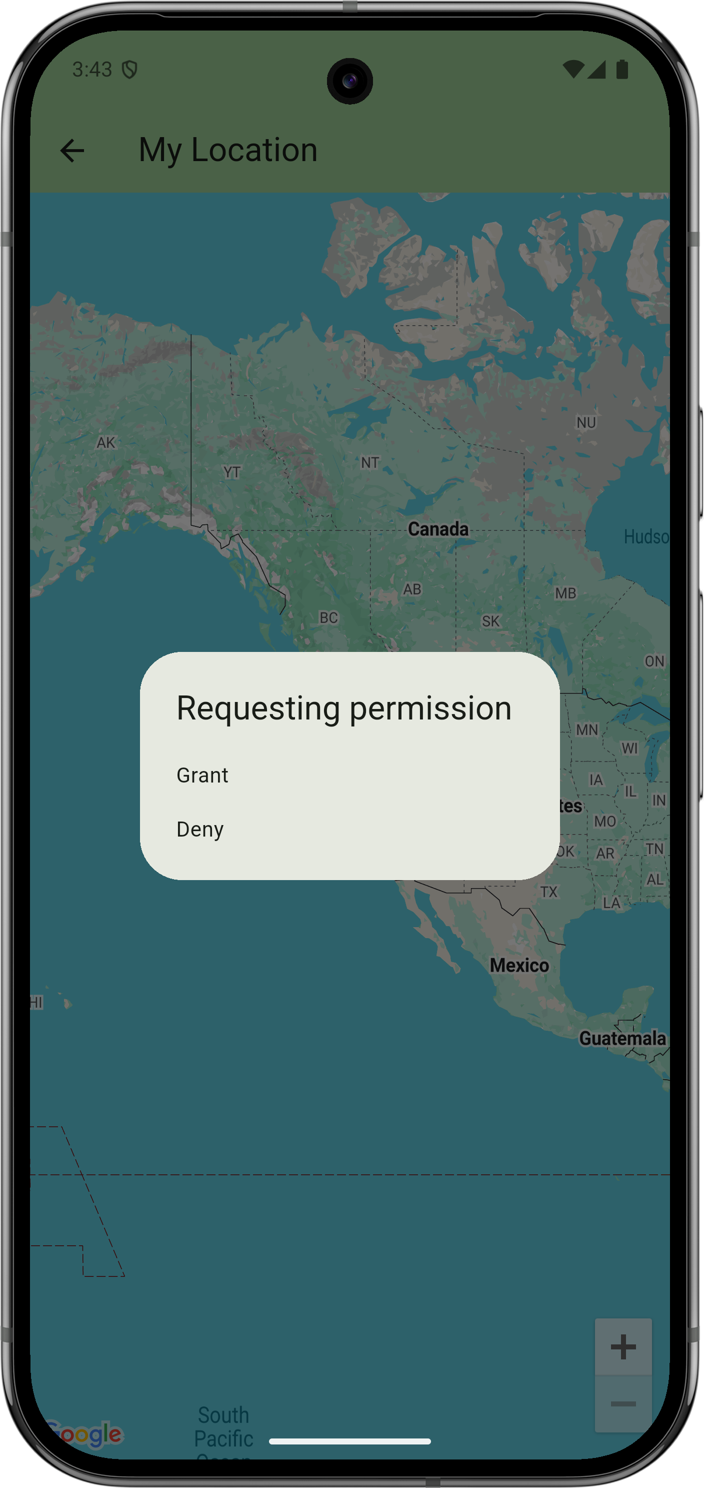 Image of Show my location.