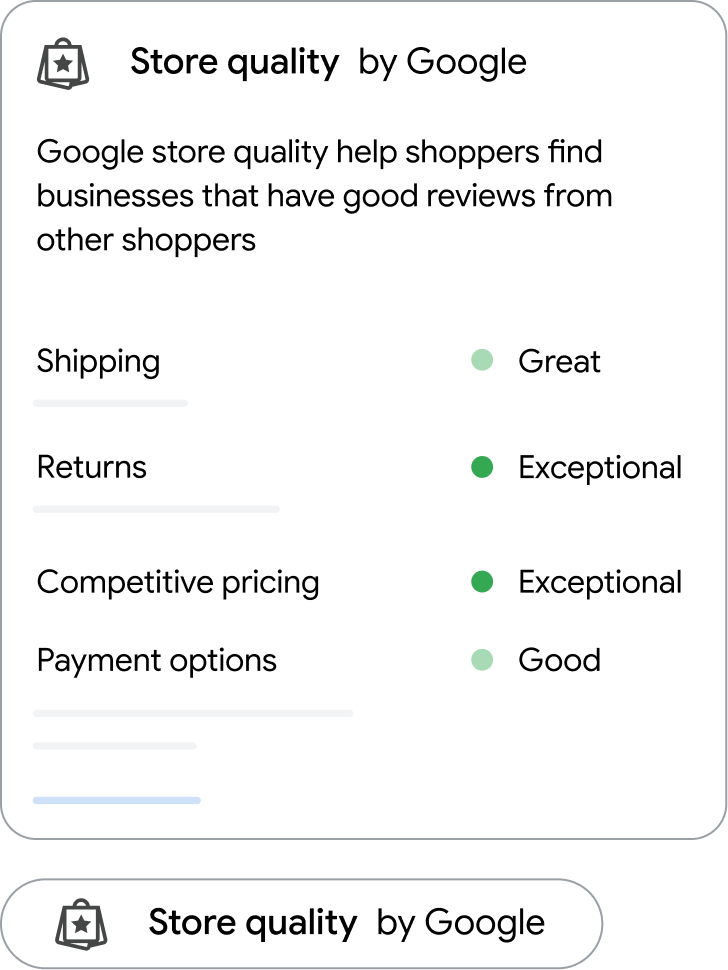 Generic store widget embedded on a website