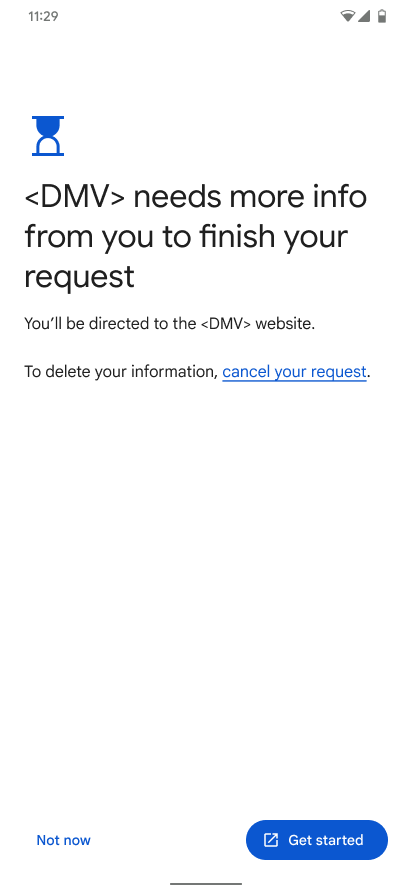 User should complete a challenge on the Issuer's website.